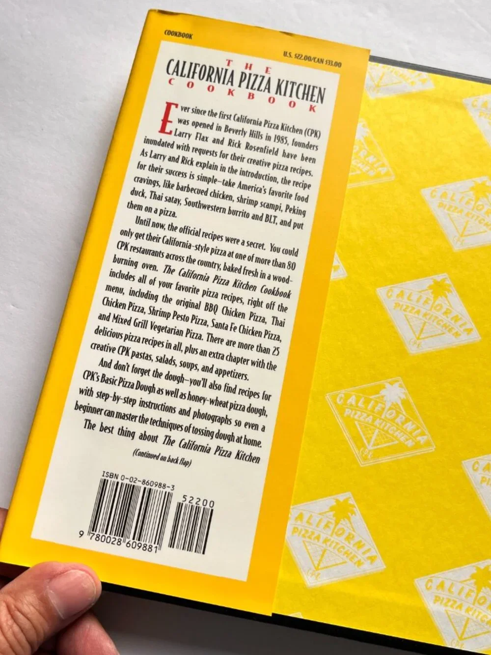 California Pizza Kitchen Cookbook Set of 2 Larry Flax Rick Rosenfield 1st Ed